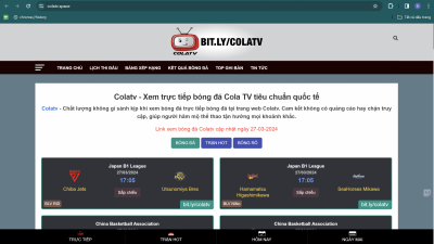 Colatv - Trang web bóng đá với nhiều tính năng tuyệt vời